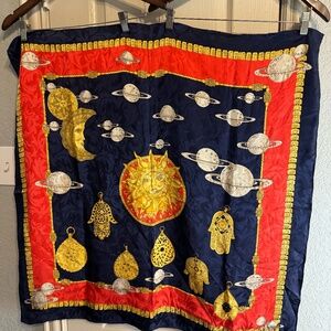 Spring sale! Nicole de Bouvier Paris scarf with a trippy space motif
